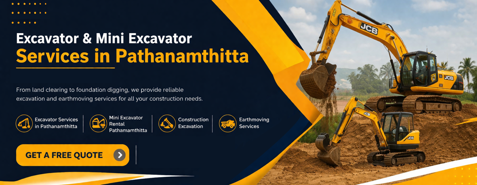 excavator services in Pathanamthitta