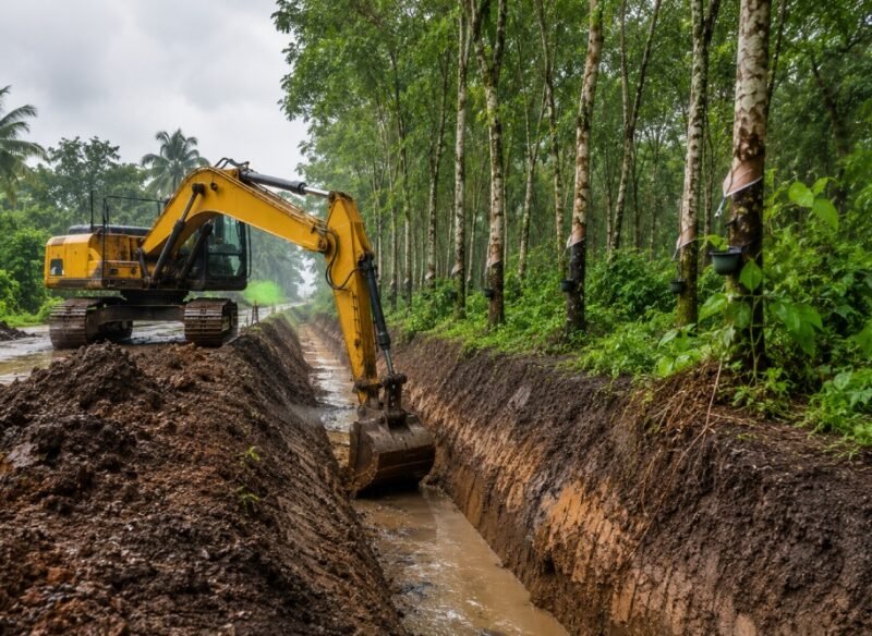 How Excavators Help Manage Monsoon Drainage Projects in Pathanamthitta