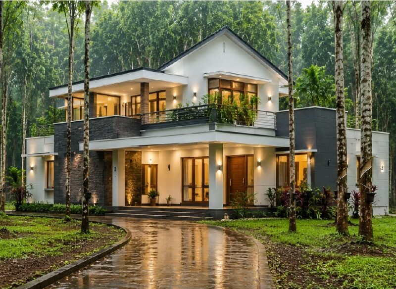Building a Home Near Rubber Plantations in Pathanamthitta
