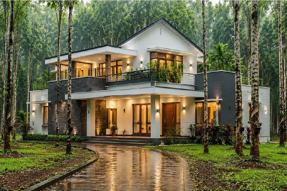 Building a Home Near Rubber Plantations in Pathanamthitta